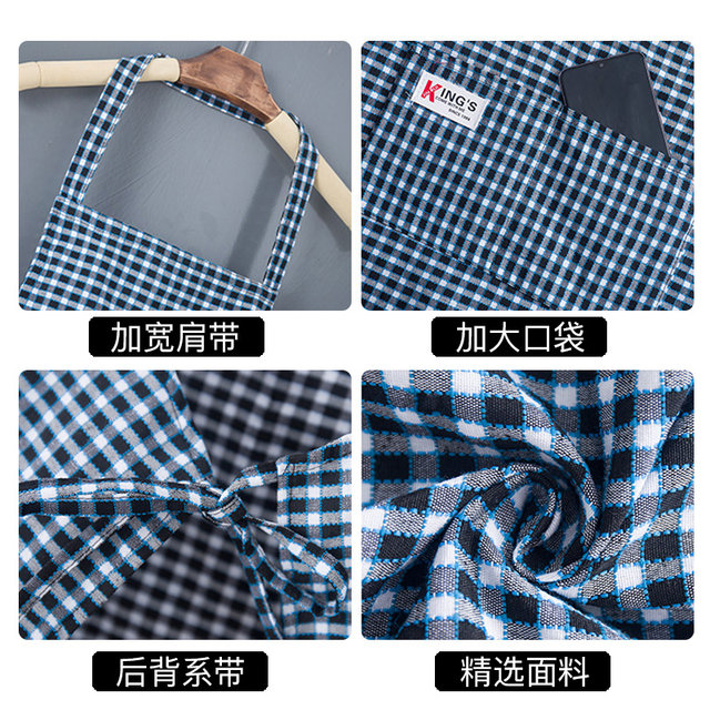 Gardening apron summer thin women's home kitchen pure cotton 2025 new customized catering special men's work clothes