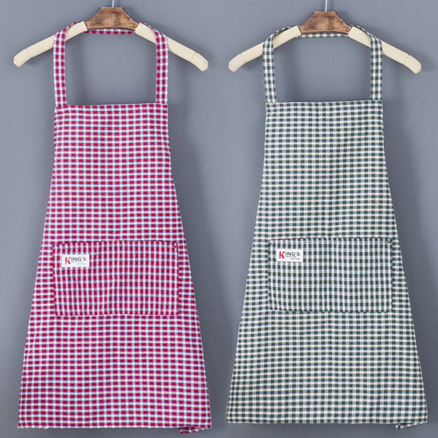 Gardening apron summer thin women's home kitchen pure cotton 2025 new customized catering special men's work clothes