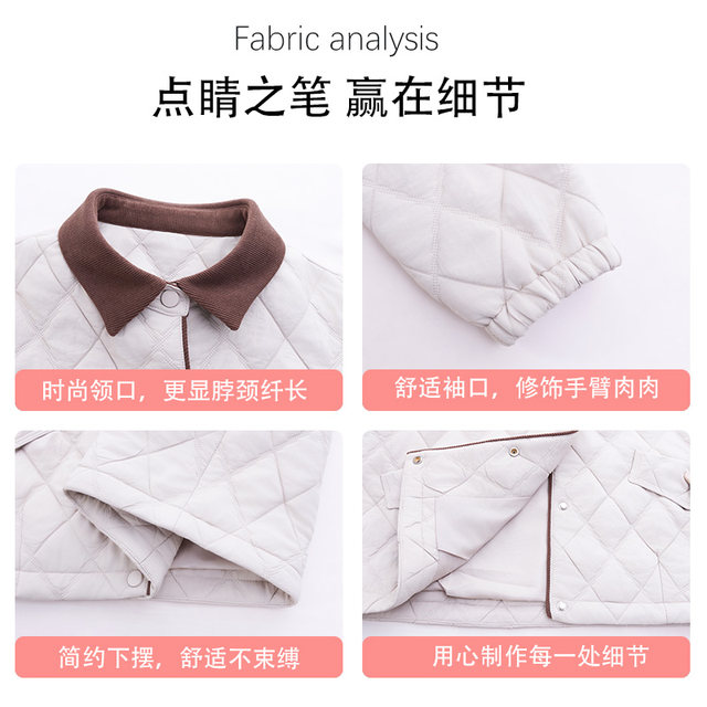 Mom's autumn clothes new solid color jacket for middle-aged and elderly basic lapel buttoned cardigan anti-wrinkle commuting daily two-wear