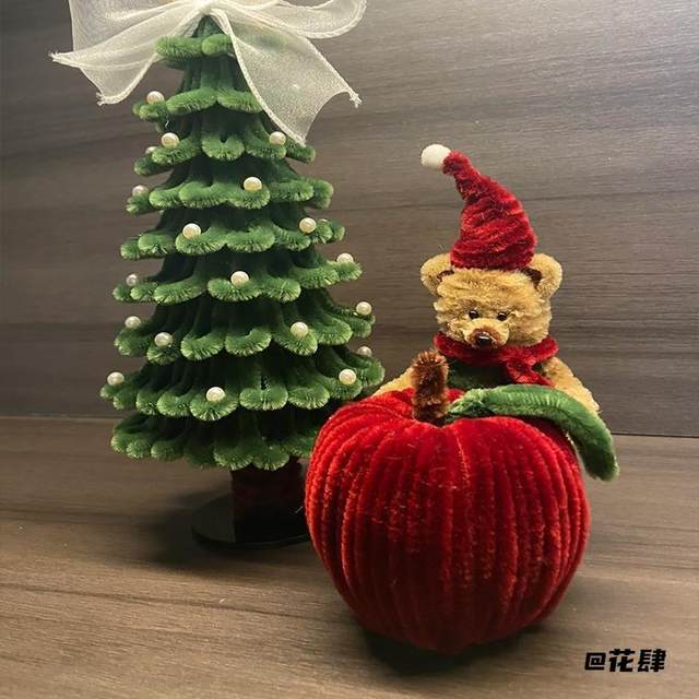 
Christmas Eve homemade material package peace fruit twist stick desktop ornaments bouquet handmade gift creative diy