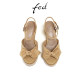 fed thick-soled fish mouth sandals summer new women's shoes fashionable wedge open-toed sandals for women S0515-YAB713