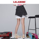 Lalabobo2023 summer new model is old embroidery asymmetric deconstruction denim skirt female L21B-wxzq12