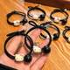 Simple headband female cute cat hair rubber band hairband 2025 new high elastic hair accessories ponytail hairband