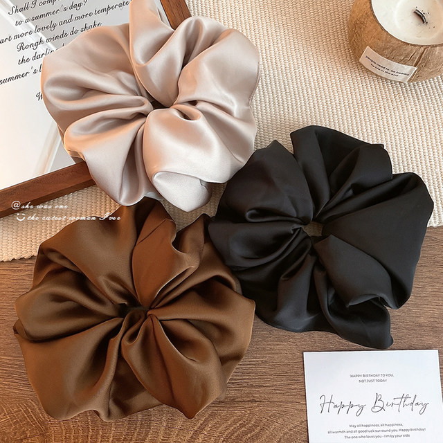 Zhao Lusi's super large intestine hair ring for women's high-end 2025 new head flower headdress hair accessories bun head rope hair rope