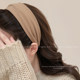 High-ceiling gray hairband with wide edges for women 2025 new daily wear headband pressed hair bundle hairpin headwear