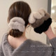 Furry large intestine hair band for women 2025 new high-end furry hair rope ball head plush hair rope headwear autumn and winter