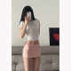 American hot girl pink low waist slim skirt 2024 summer new slim sexy hip-cover skirt miniskirt for women