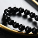 7A natural black gold obsidian loose beads semi-finished DIY jewelry bracelet with Pixiu bead accessory bag