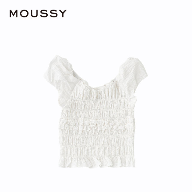MOUSSY 2024 summer new product sweet and beautiful style sleeveless floral shirt for women 010HS630-0831