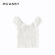 MOUSSY 2024 summer new product sweet and beautiful style sleeveless floral shirt for women 010HS630-0831