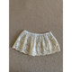Lace butt curtain for women in autumn and winter 2025 spring new product layered dress with skirt curtains fashionable white lace skirt