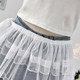 Retro Korean version of lace hooked mesh skirt for women in spring 2025 niche layered cake short skirt ass curtain