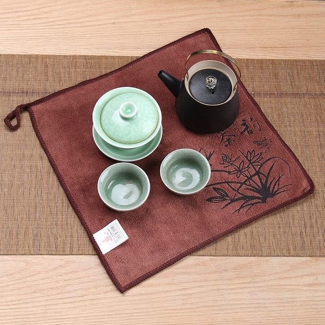 Kung Fu tea towel high -grade tea cloth absorption thick tea 具 功 功 功 功 功 功 功 功 功 功 功 功 功 功 功 功 功
