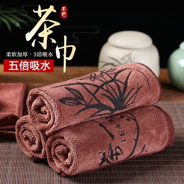 Kung Fu tea towel high -grade tea cloth absorption thick tea 具 功 功 功 功 功 功 功 功 功 功 功 功 功 功 功 功 功
