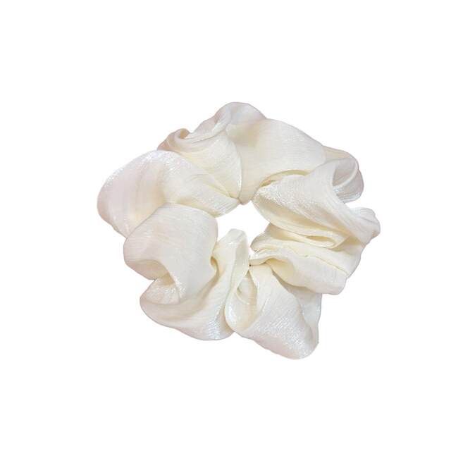 nyunyu Korean jewelry Dongdamen hairpiece head jewelry head rope satin spring and summer new hair rope solid colored large intestine hair circle