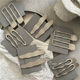 Advanced gray cool wind metal matte wavy hair clip pair clip simple versatile hair clip duckbone clip bang clip new