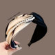 Women's high-end, wide-edge hairpin, 2024 new retro fashionable hairpin, high skull top, small headgear, face