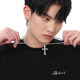 Cross pendant men's hip-hop necklace men's trendy chain accessories men's trendy brand versatile long sweater chain