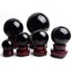 Natural obsidian ornaments, raw stone crystal ball, feng shui desktop handle piece, anti-villain stone, smelting obsidian