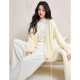 Qiushui Yiren Chinese style red sweater 2025 spring new women's sweet V-neck top fashionable knitted cardigan