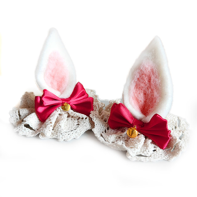 New helmet decoration cat ear wool felt rabbit motorcycle electric scooter children's ski cycling accessories
