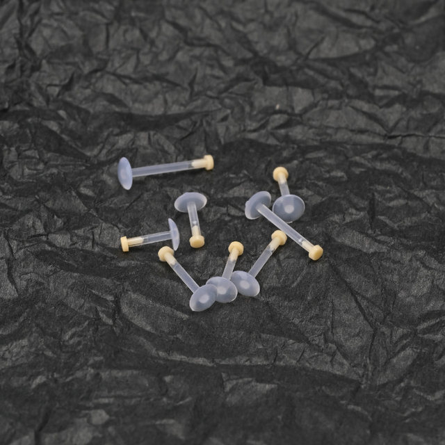 Raccon Raccoon Transparent Invisible Lip Stud Silicone Acrylic Intuitive Ear Bone Stud Anti-allergic Puncture Jewel