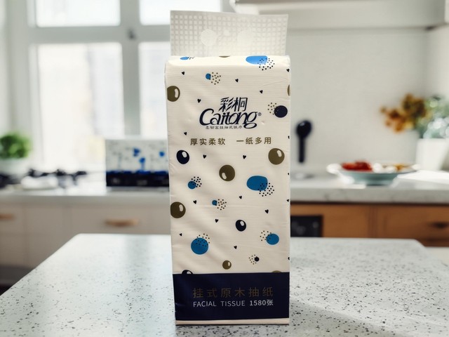 
Caitong paper towels 5 layers thickened virgin wood pulp dry and wet dual-use mother and baby suitable for powder-free 1580 sheets round hanging paper towels