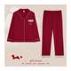 
Red pajamas for women spring and autumn long-sleeved cardigan 2024 new festive autumn and winter high-end animal year suit