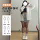 Gray sweat skirt sports skirt for women in summer, versatile large size anti-lighting and covering hips to make them look slim and hot girl A-line hip-pack short skirt
