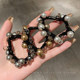 High-end imitation pearl hair ring hair rope 2025 new high elastic durable tying rope bun rubber band headwear