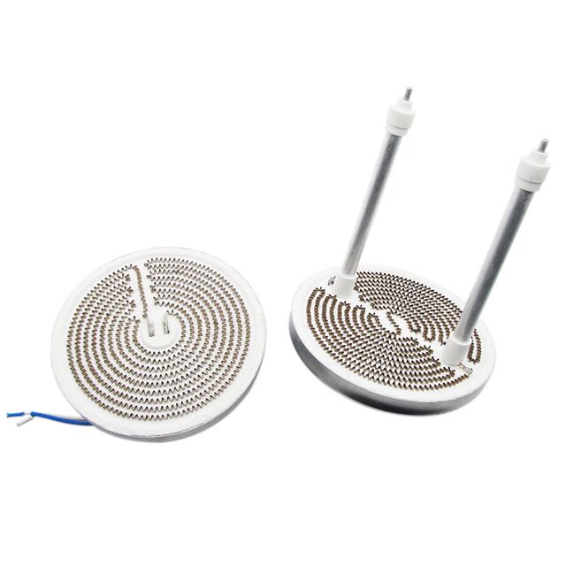 Small solar heater heating disk carbon crystal heating disk new aluminum disk baked stove universal horizontal vertical electric wire carbon crystal disk
