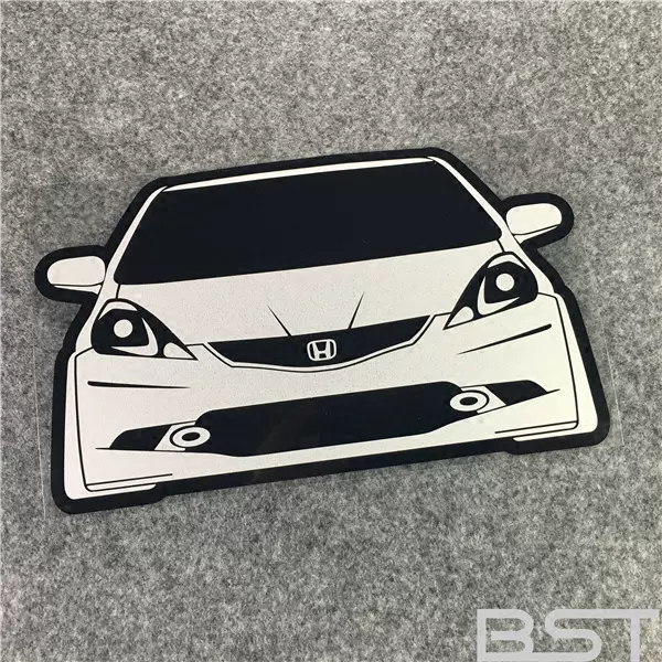 Jdm低趴改装honda Fit Jazz Ge8 Rs前期型车贴反光挡风