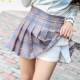 Pleated skirt for women in spring and summer jk white a-line skirt new Korean style high-waist short skirt autumn and winter large-size plaid skirt
