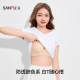 Sanfu Women's medium-thin cup, steel ringless bra, simple small breast gathering, three-dimensional cup, antibacterial and traceless underwear 494982
