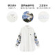 VWL crane print shirt, autumn new style of men and women for men and women, Chinese style ins trendy long-sleeved large-size white shirt