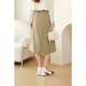 Shi Fan Lizhong Mid -length skirt 2024 autumn new design sense is thin and beautiful beautiful umbrella skirt 3F2140011
