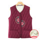 
Grandma's autumn and winter vest new style for elderly women's clothing plus velvet warm vest fashionable mother's clothing old lady's waistcoat
