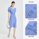 Ma Tiannu Shopping Mall same women's clothing in summer new solid color waist-length wide sway fresh dress fashionable