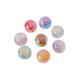 
Light-changing beads Haidi Mermaid Ji 16MM two-color sugar heart straight hole round beads diy mobile phone chain accessories