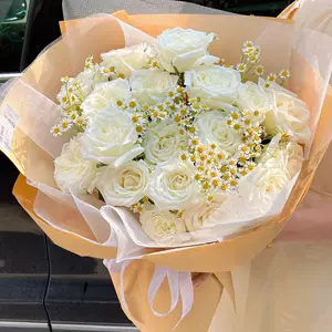 玫瑰花束白色情人节 新人首单立减十元 22年5月 淘宝海外