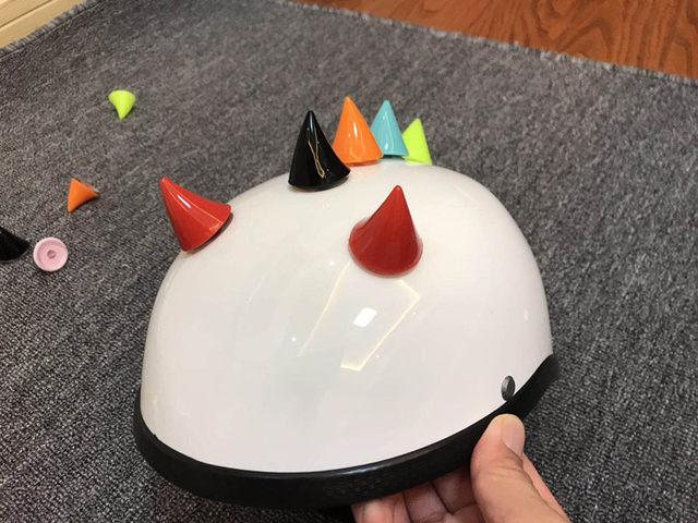 Electric car decoration bamboo dragonfly cat ears calf horns helmet decoration small accessories windmill personality cute accessories