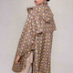Maje Outlets Spring and Summer Women's Fashion Loose Print Hooded Trench Coat Top MFPOU01140