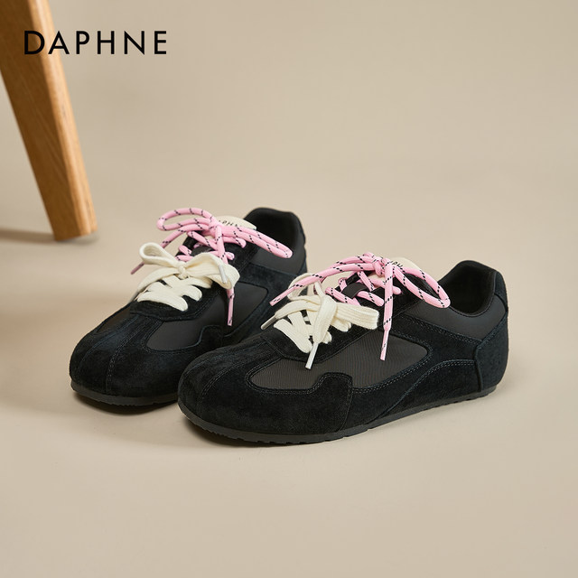 Daphne black moral training shoes for women, autumn 2025 new ballet flat shoes, Gan sports thin sole shoes
