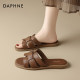 Daphne slippers for women in summer wear 2025 new non-slip soft flat home interior travel flip flops sandals
