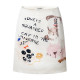 CLIMAX VISION hand-painted graffiti fun printed retro double-sided satin straight half-body skirt