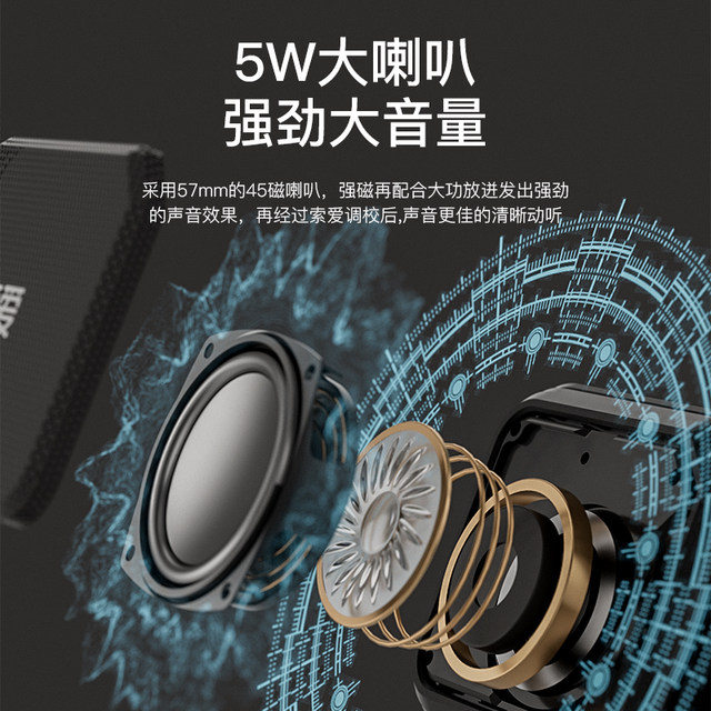 Sony Ericsson C16 Bluetooth speaker mini portable plug-in card USB disk square dance audio wireless small music player