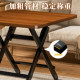 Folding dining table for small household table for simple folding table for rental house outdoor portable small table for dining square table