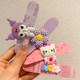 Children's cute bangs stickers for broken hair, baby's hair does not hurt, Velcro hairpins, girls' hair accessories on the back of the head