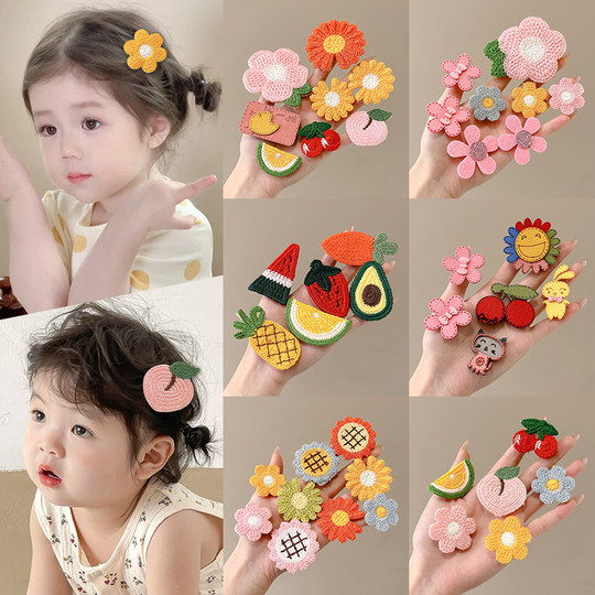 Velcro hair patch children's hair not hurt hair bangs patch hair accessories girls baby cute hair cutting hair card headwear