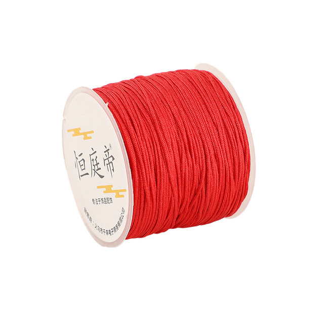 No. 72 jade thread braiding hand rope DIY hand braiding encrypted jade thread thin red rope necklace pendant braiding rope material